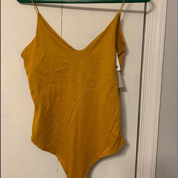 mustard bodysuit